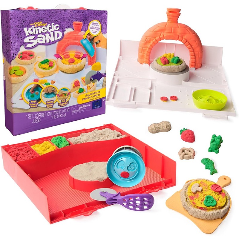 Kinetic Sand aplasta la pizza