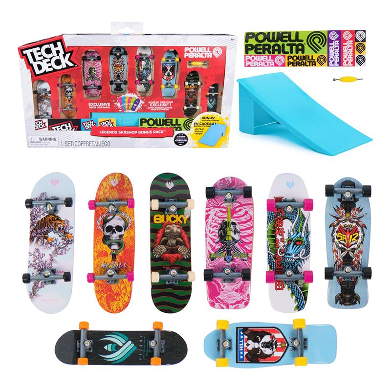 Tech Deck - Pack 8 skates de dedo com rampa - Imagem 1