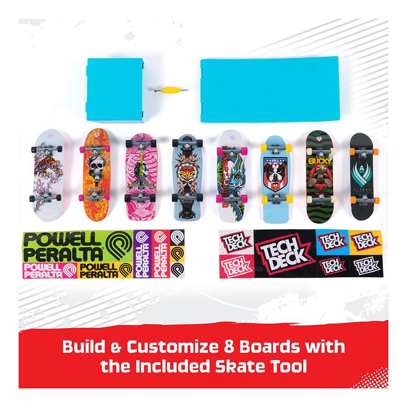 Tech Deck - Pack 8 skates de dedo com rampa - Imagem 2