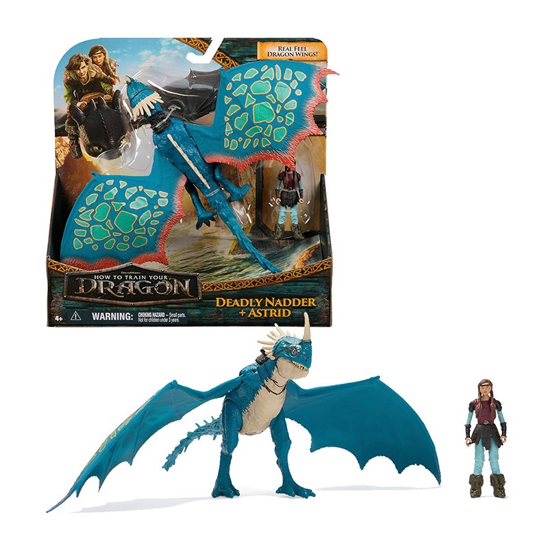 Como Treinar o Seu Dragão Figura Deadly Nadder e Astrid