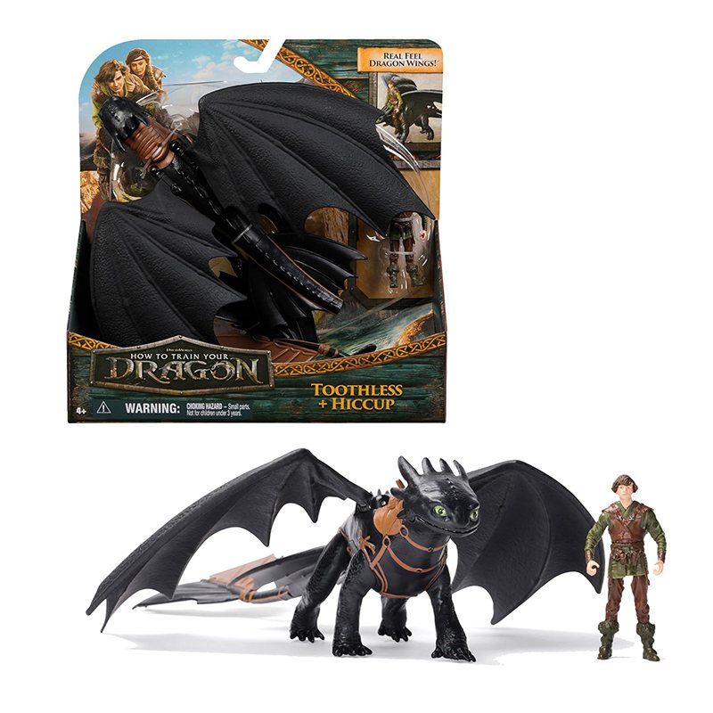 Como Treinar o Seu Dragão Figura Toothless e Hiccup