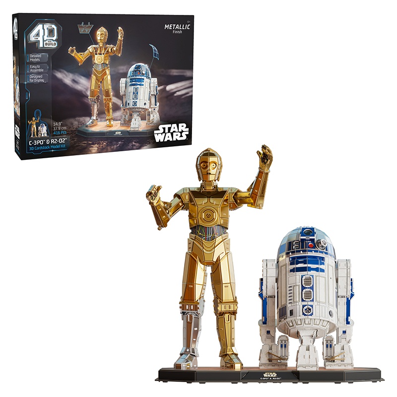 Star Wars 4D Build Puzzle C-3PO e R2-D2