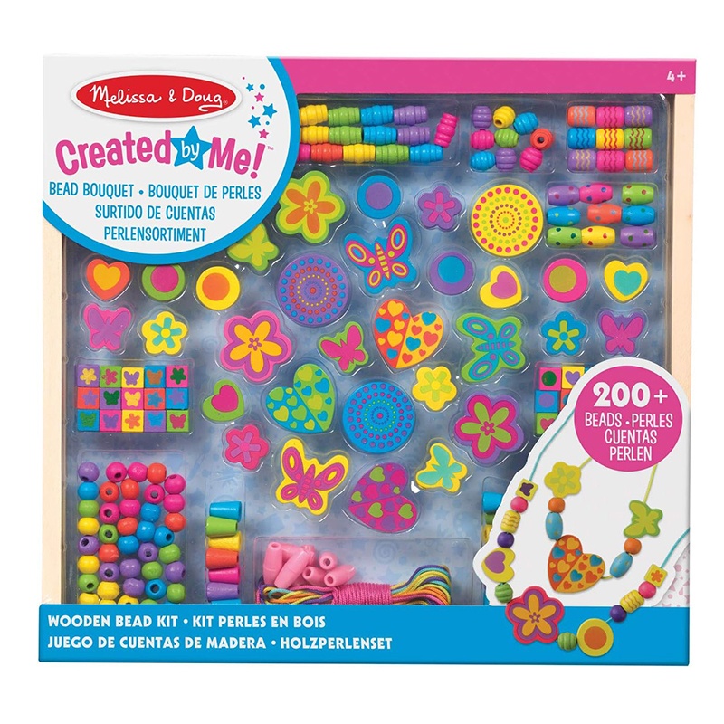 Melissa and Doug Sortido de Contas de Madeira