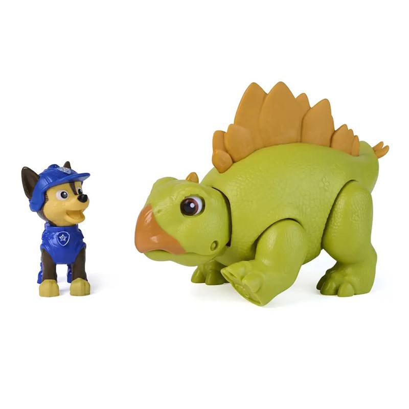 Patrulla Canina Dino Movie Figura Chase con Dinosaurio - Imagen 1