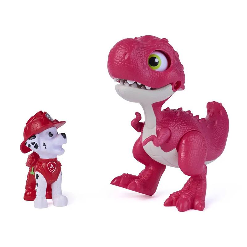 Patrulla Canina Dino Movie Figura Marshall con Dinosaurio - Imagen 1