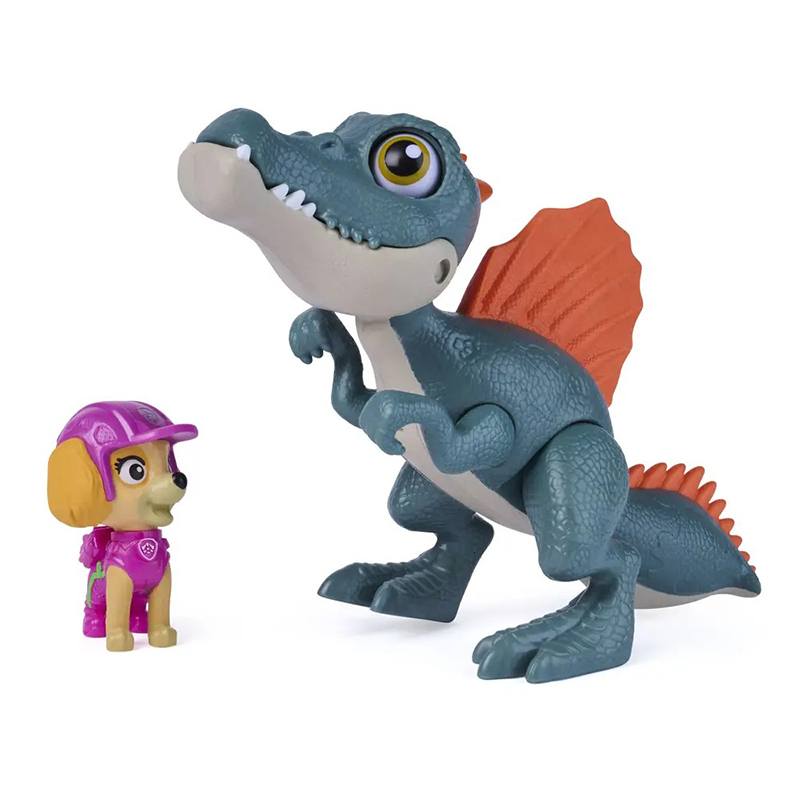 Patrulla Canina Dino Movie Figura Skye con Dinosaurio - Imagen 1