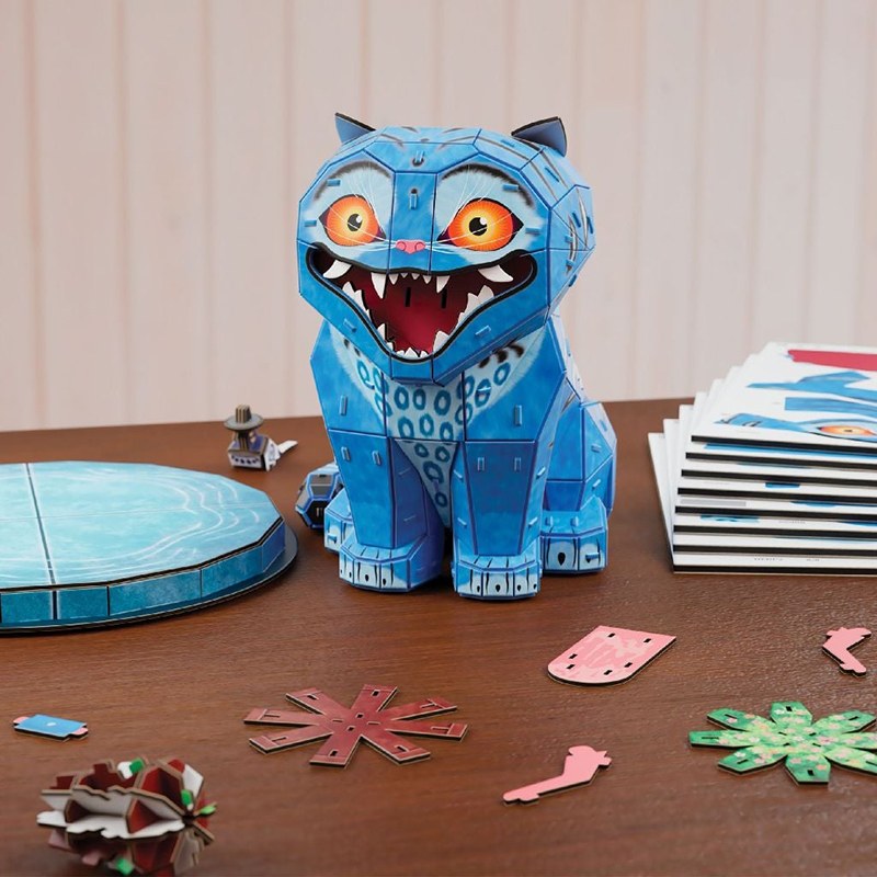 K-POP Demon Hunters - Puzzle 4D Build Tigre Derpy y Pájaro Sussie 25cm - Imagen 3