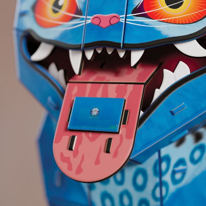 K-POP Demon Hunters - Puzzle 4D Build Tigre Derpy y Pájaro Sussie 25cm - Imagen 4