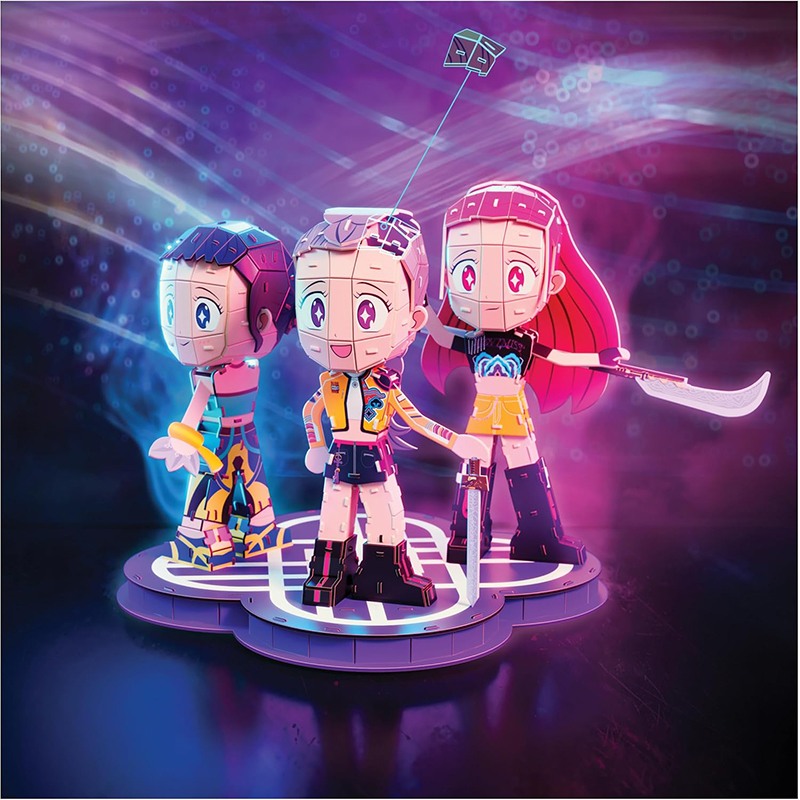 K-POP Demon Hunters - Puzzle 4D Build Chibis Huntrix - Imagen 2