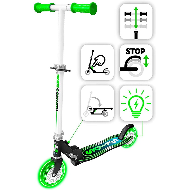 Patinete 2 Ruedas con Luces Skids Control - Imagen 3