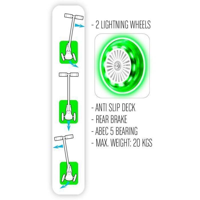 Patinete 3 Ruedas con Luces Led - Imagen 2
