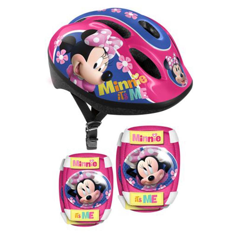 Disney Minnie Casco Infantil con Protecciones