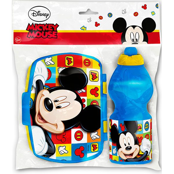 Botella Sport y Sandwichera Mickey - Imagen 1