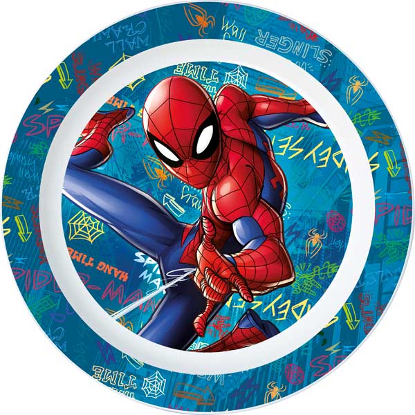 Plat Microones Spiderman Graffiti - Imatge 1
