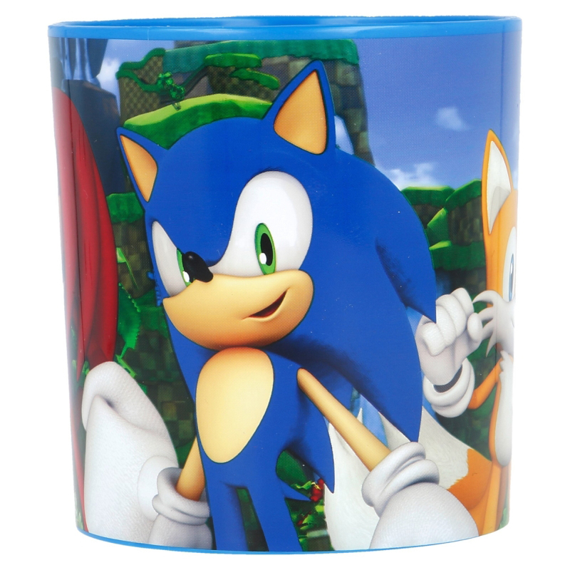 Sonic Caneca infantil de plástico para micro-ondas 390ml - Imagem 2