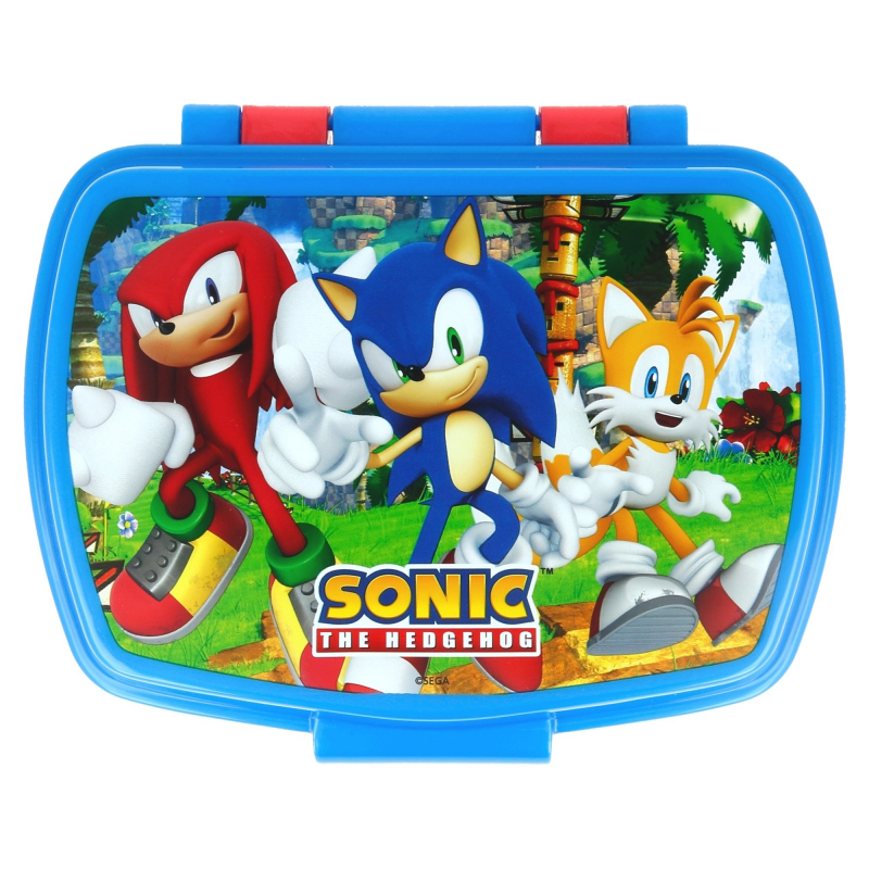 Sandwichera Infantil Retangular Sonic - Imagem 1