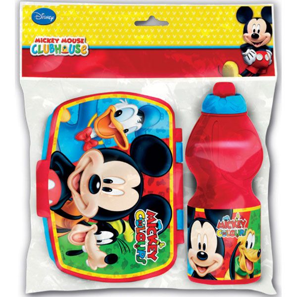 Botella Sport y Sandwichera Mickey - Imagen 1