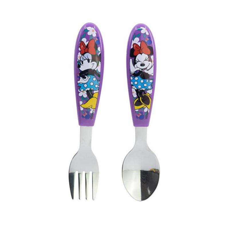 Minnie Set 2 Cubiertos Metálicos