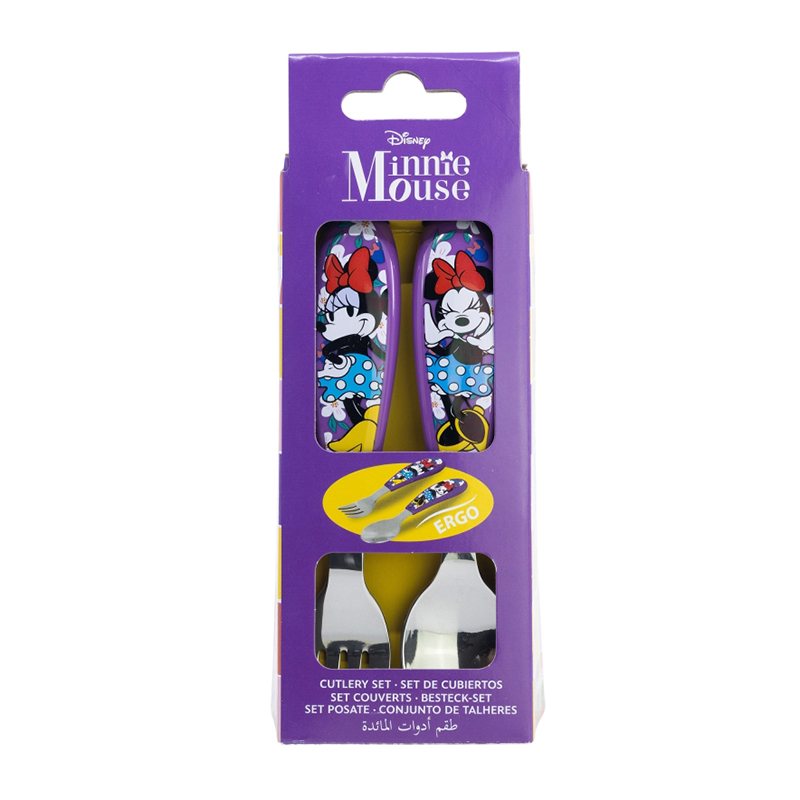 Minnie Set 2 Cubiertos Metálicos - Imagen 1