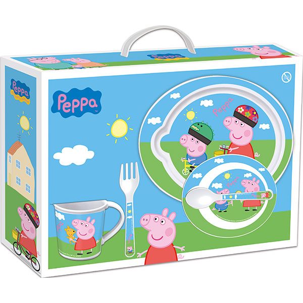 Super Pack 5p Vajilla Peppa Pig - Imagen 1