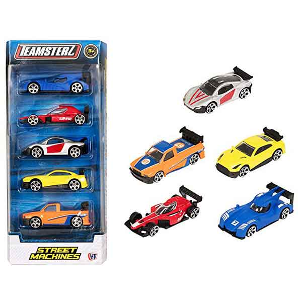 Pack 5 Coches Teamsterz 1:64 - Imagen 1