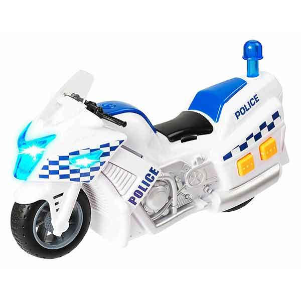 Moto Policia Infantil Luces y Sonidos 18cm - Imagen 1