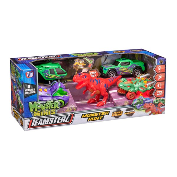 Pack 5 Vehículos Monster Hunt Teamsterz