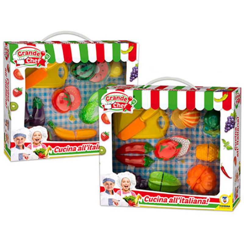 Conjunto Comiditas Fruta y Verdura con velcro
