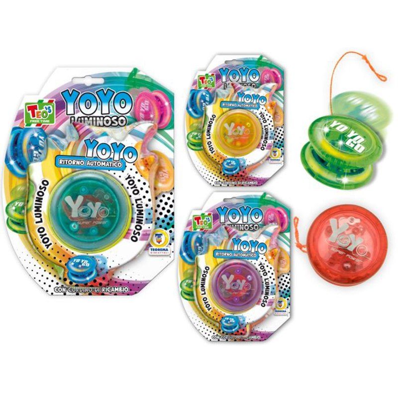 Yoyó con luz y retorno automático
