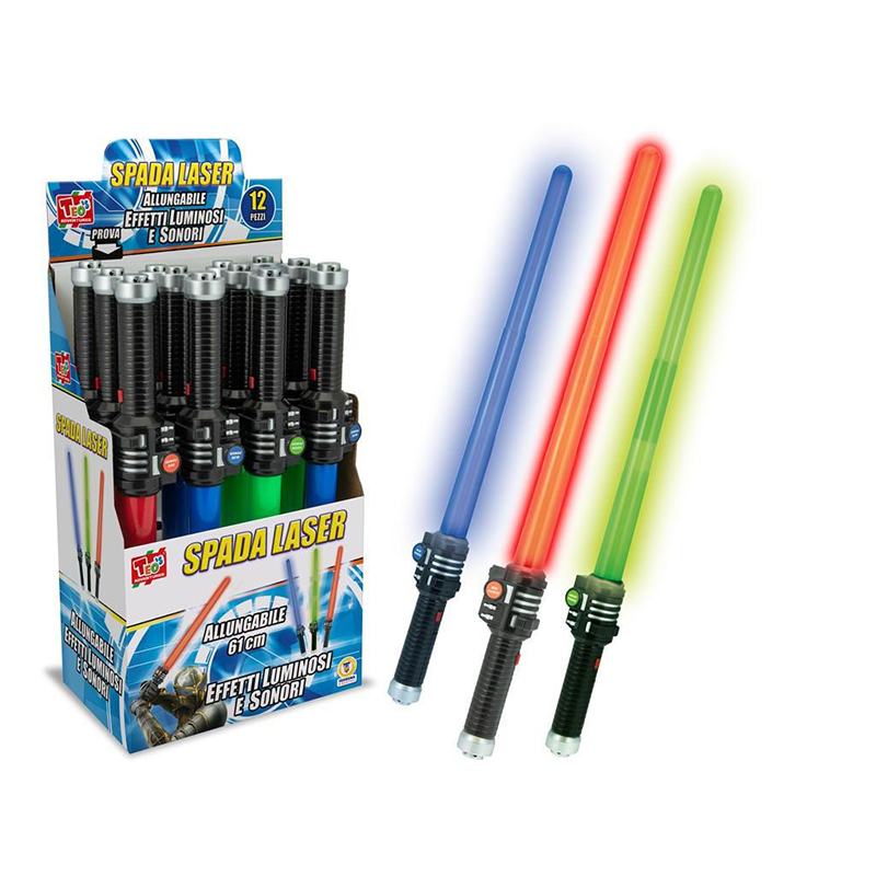 Espada Láser infantil Extensible con luces y sonidos 60cm