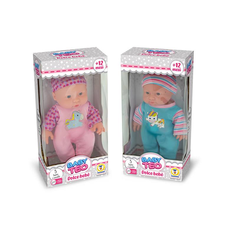 Muñeca Baby Teo con Sonidos 24cm