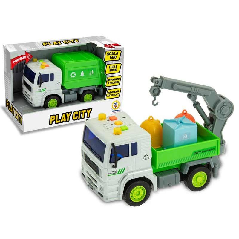 Play City Camión Residuos Luz y Sonido