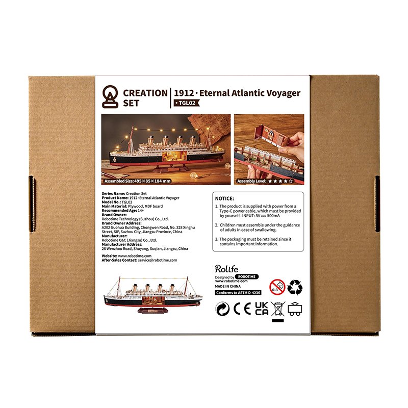Kit Miniatura DIY - 1912 Titanic 446p - Imagen 7