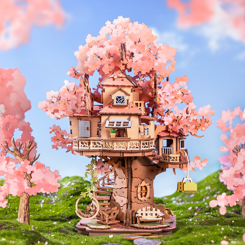 Kit Miniatura DIY - Sakura Tree House 535p - Imagen 1
