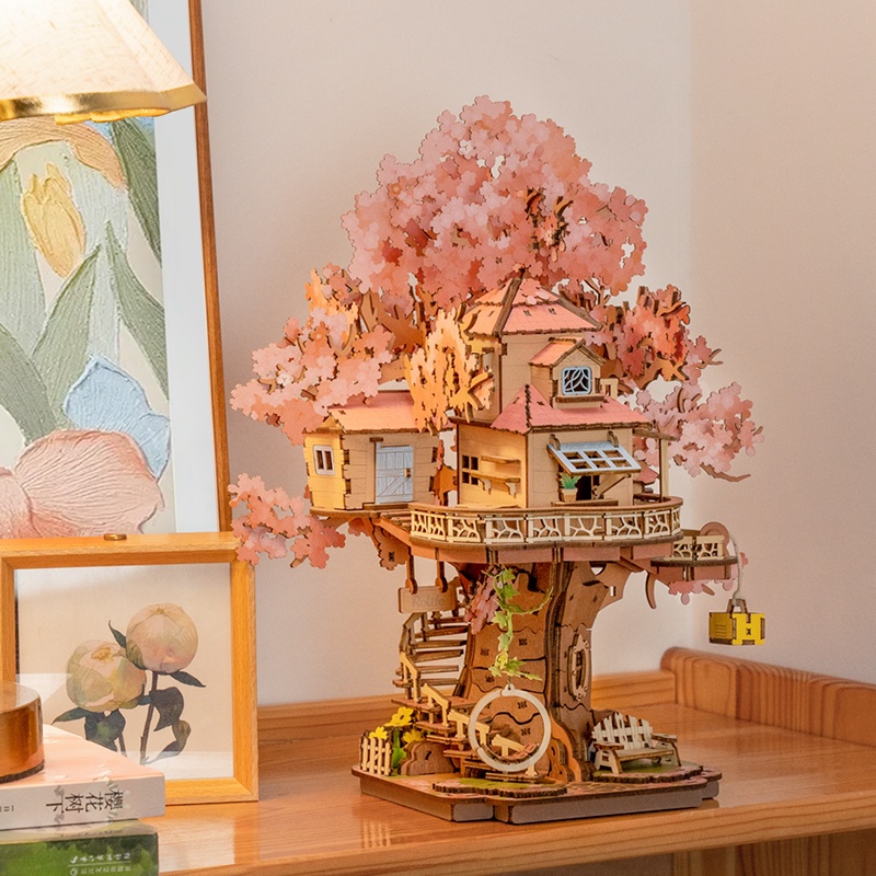 Kit Miniatura DIY - Sakura Tree House 535p - Imagen 3