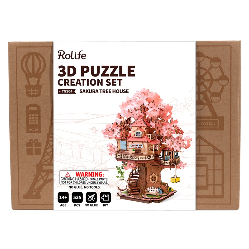 Kit Miniatura DIY - Sakura Tree House 535p - Imagen 4