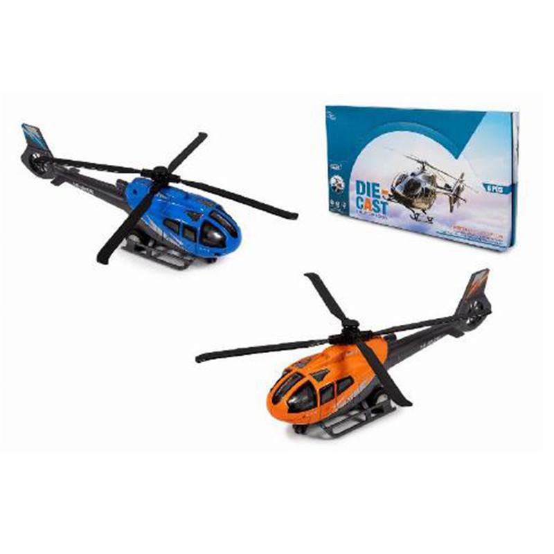 Helicòpter de Metall Fricció Llum i So