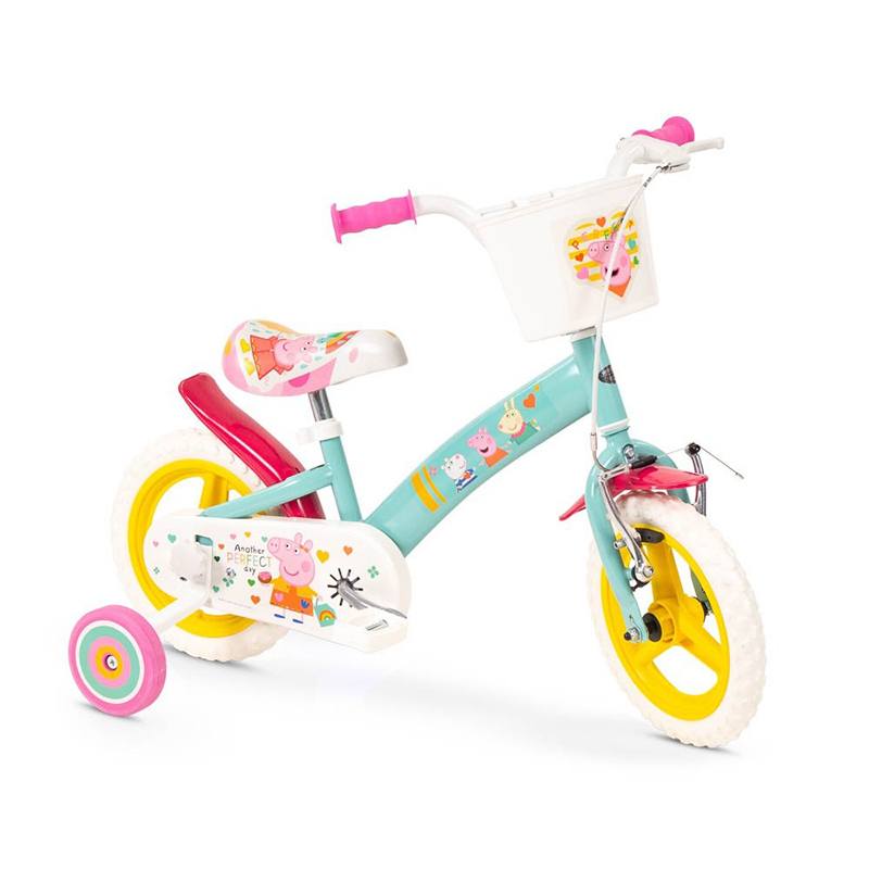 Bicicleta infantil 12 pulgadas Peppa Pig Verde #1