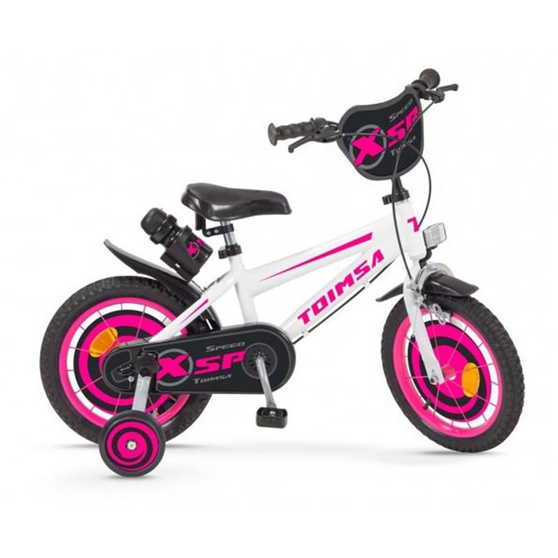 Bicicleta infantil branca XSP 14 polegadas