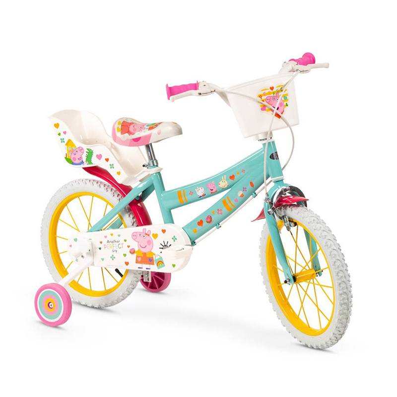 Bicicleta infantil 16 pulgadas Peppa Pig Verde