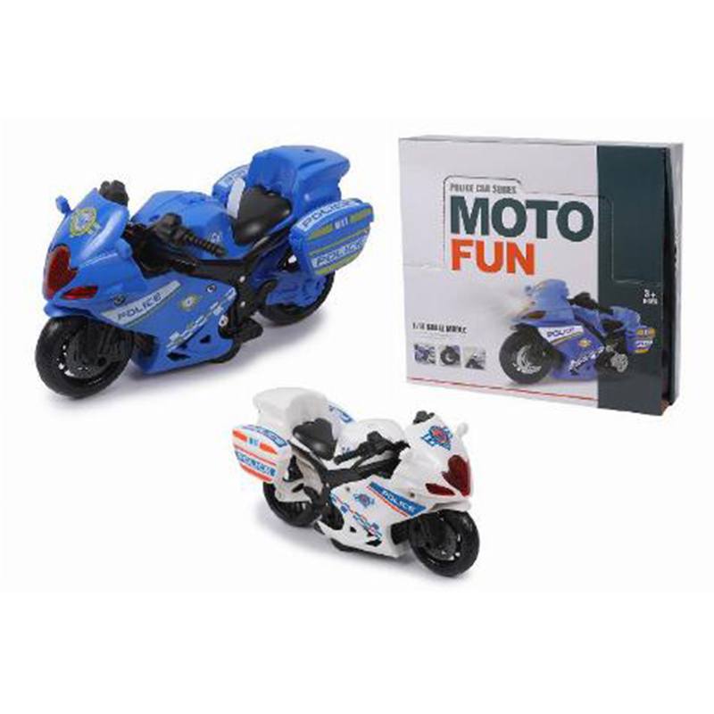 Moto Policía Fricción Luz y Sonido
