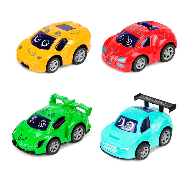 Pacote com 4 Minicarros Turbo Racers - Imagem 1