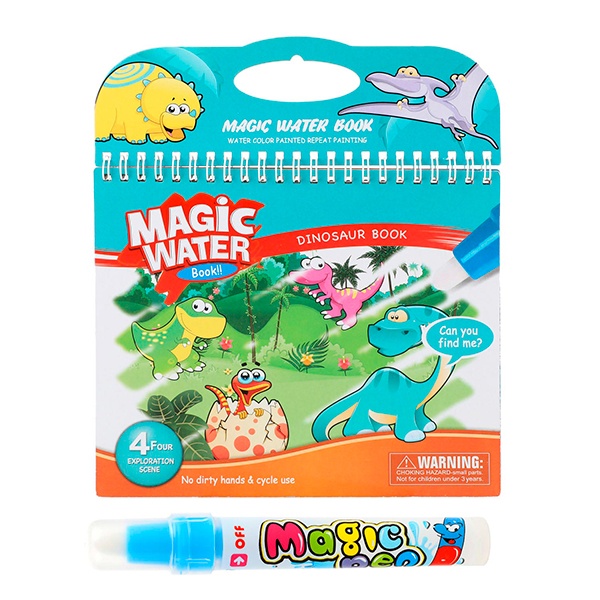 Cuaderno Magic Water Dinos