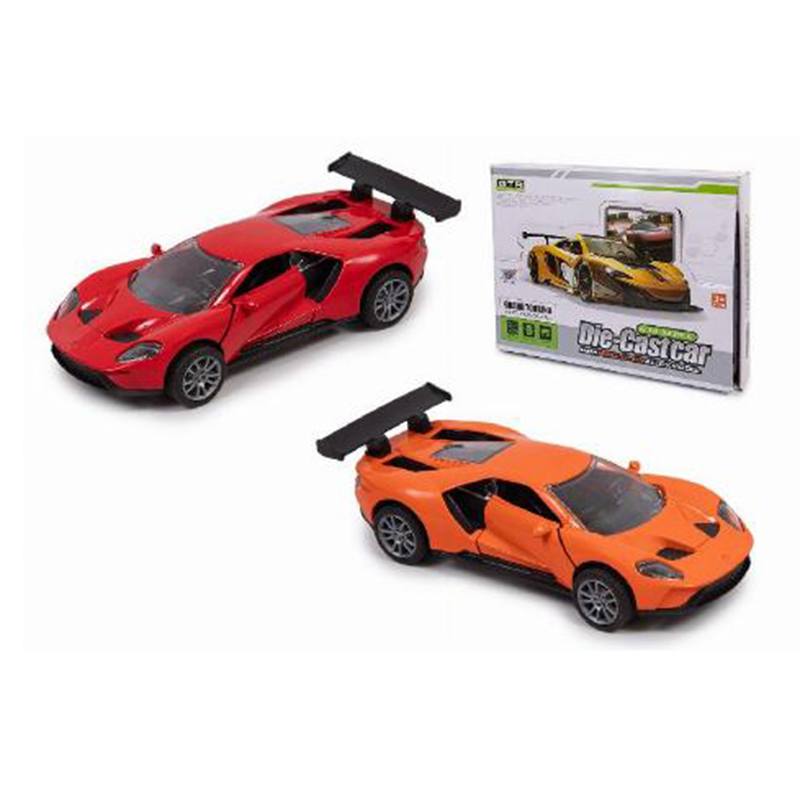 Coche Deportivo de Metal Fricción Luz y Sonido
