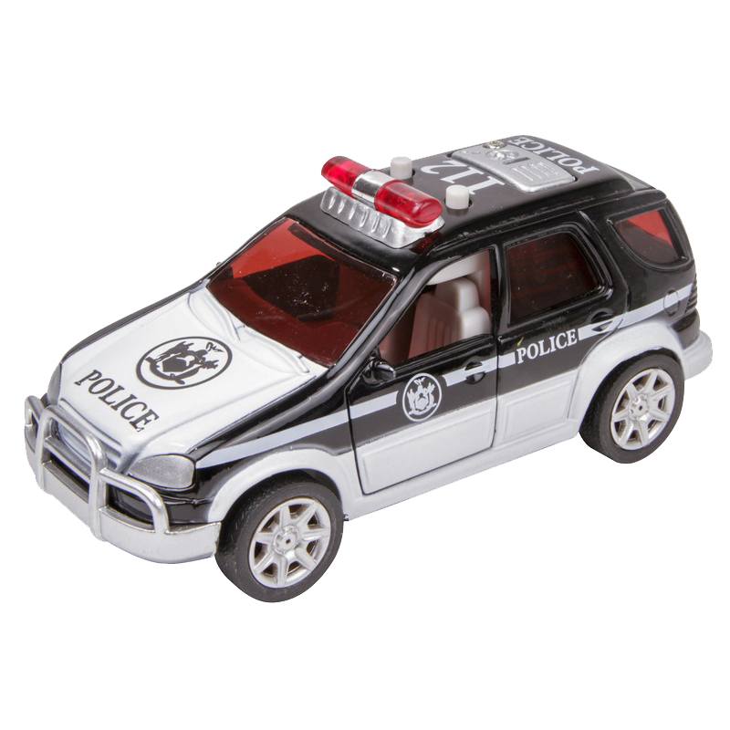 Carro de Resgate de Metal Luzes e Sons 13cm - Imagem 1