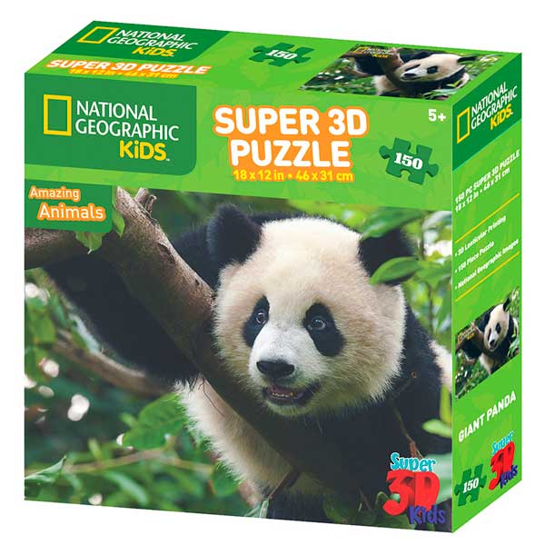 National Geographic Prime 3D Puzzle 150p Panda Gigante - Imagen 1