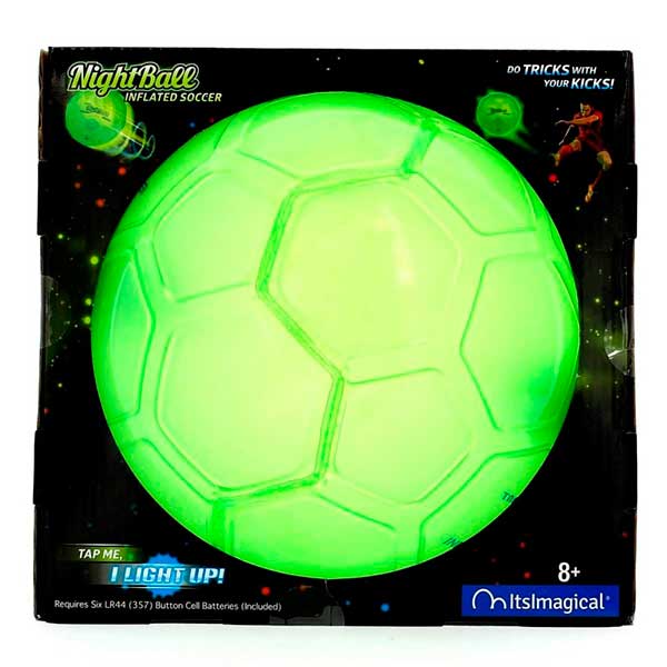 Pelota Futbol Luz Fluorescente NightBall - Imagen 1