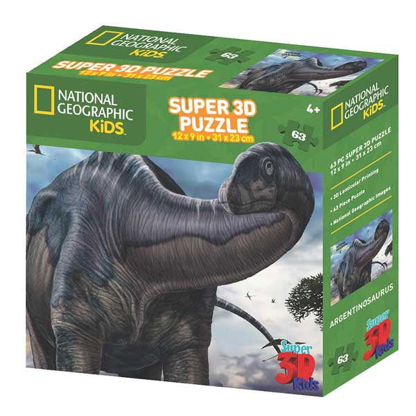 National Geographic Prime 3D Puzzle 63p Argentinosaurus - Imagem 1