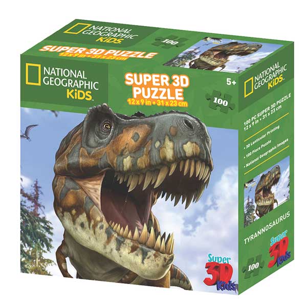 National Geographic Puzzle 100p T-Rex 3D - Imatge 1