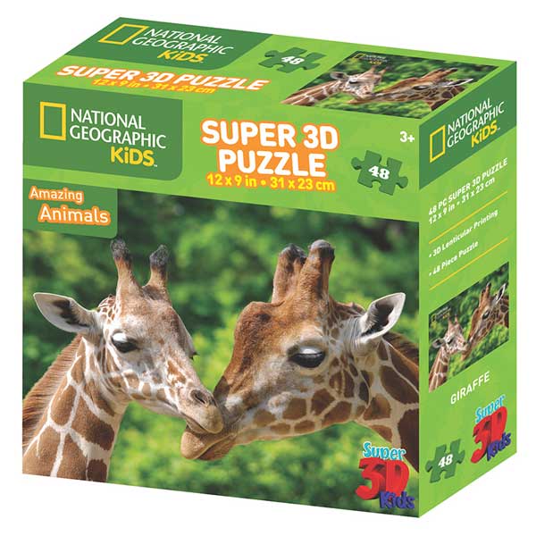 National Geographic Prime 3D Puzzle 48p Jirafas - Imagen 1